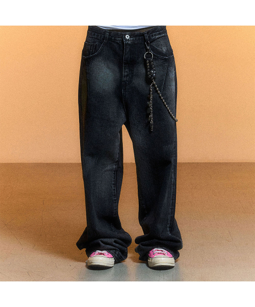 SCHISM INDUCING（スキズムインデューシング）の「DARK CLOUD JEANS, BLACK（デニムパンツ・レディース・その他・LARGE）」の6枚目の写真