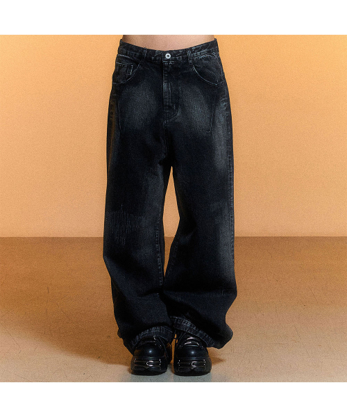 SCHISM INDUCING（スキズムインデューシング）の「DARK CLOUD JEANS, BLACK（デニムパンツ・レディース・その他・LARGE）」の12枚目の写真