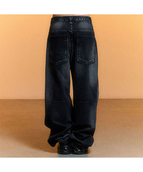 SCHISM INDUCING（スキズムインデューシング）の「DARK CLOUD JEANS, BLACK（デニムパンツ・レディース・その他・LARGE）」の14枚目の写真
