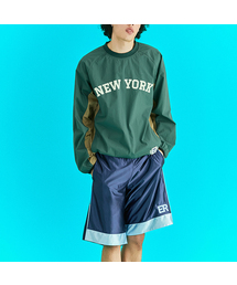 ERER（エルエル）の「[UN] Applique Basketball Pants Navy（その他パンツ）」