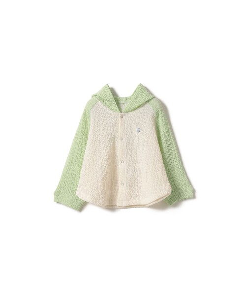 こども ビームス（コドモビームス）の「ベビー UV ポンチョ 2026SS（70～90cm）（パーカー・キッズ・ケリーグリーン/サックスブルー・ONE SIZE）」の21枚目の写真