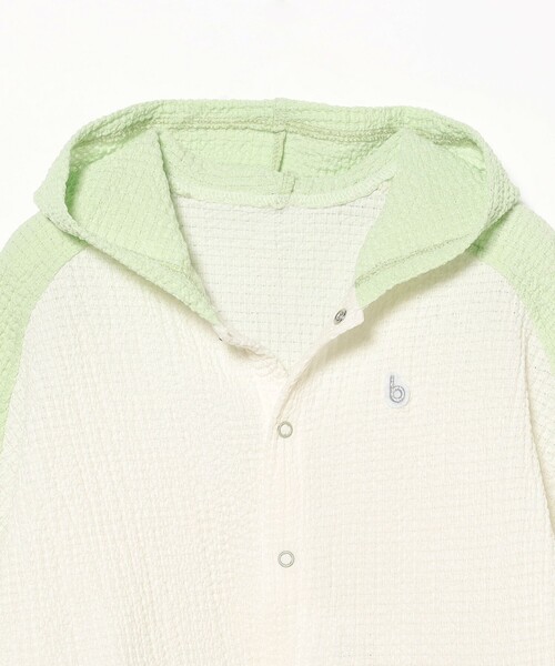 こども ビームス（コドモビームス）の「ベビー UV ポンチョ 2026SS（70～90cm）（パーカー・キッズ・ケリーグリーン/サックスブルー・ONE SIZE）」の12枚目の写真