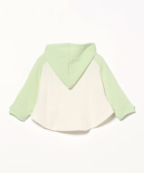 こども ビームス（コドモビームス）の「ベビー UV ポンチョ 2026SS（70～90cm）（パーカー・キッズ・ケリーグリーン/サックスブルー・ONE SIZE）」の14枚目の写真