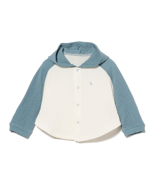 こども ビームス（コドモビームス）の「ベビー UV ポンチョ 2026SS（70～90cm）（パーカー・キッズ・ケリーグリーン/サックスブルー・ONE SIZE）」の16枚目の写真