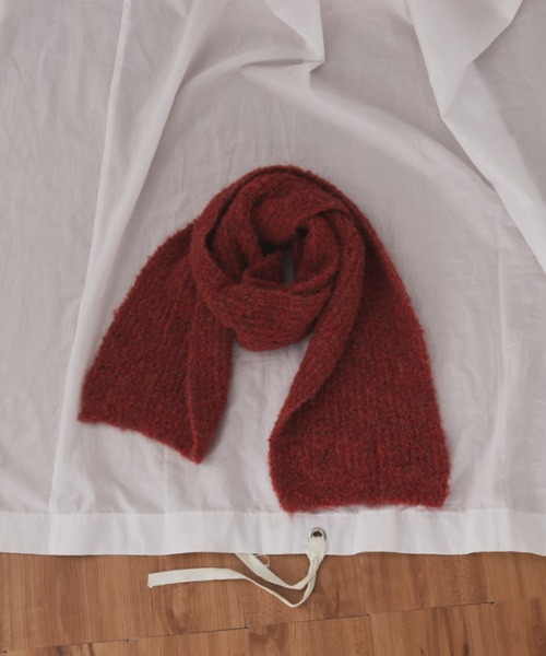 MERLOT（メルロー）の「ミックスヤーンリブニットマフラー（マフラー・レディース・イエロー/レッド/ライトブルー・FREE）」の15枚目の写真