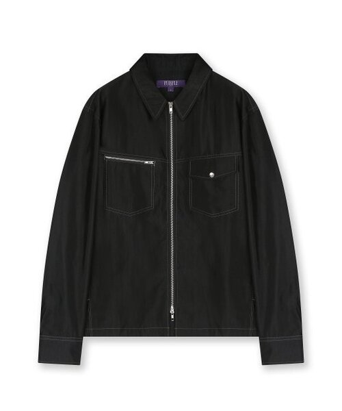 BESLOW(ビースロー)の「UNBALANCED POCKET ZIP-UP SHIRKET BLACK(その他アウター・メンズ・その他・MEDIUM/SMALL)」の1枚目の写真