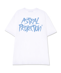 グラフィティレタリングスーピマコットンラウンドネック半袖Tシャツ_ホワイト