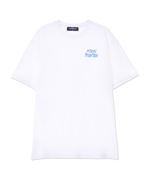 ASTRAL PROJECTION（アストラルプロジェクション）の「グラフィティレタリングスーピマコットンラウンドネック半袖Tシャツ_ホワイト（Tシャツ/カットソー・メンズ・その他・LARGE/X-LARGE/XX-LARGE）」の2枚目の写真