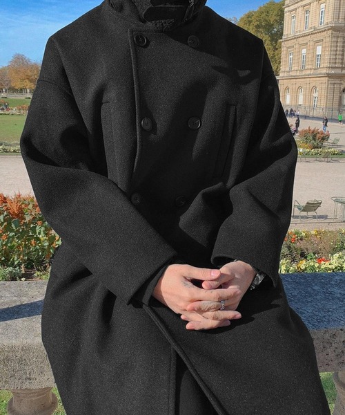 ASCLO（エジュクロ）の「ASCLO／ムスタンロングコート（ダウンジャケット/コート・メンズ・ベージュ/ブラック・22.5cm）」の5枚目の写真