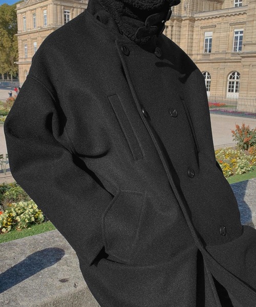 ASCLO（エジュクロ）の「ASCLO／ムスタンロングコート（ダウンジャケット/コート・メンズ・ベージュ/ブラック・22.5cm）」の6枚目の写真