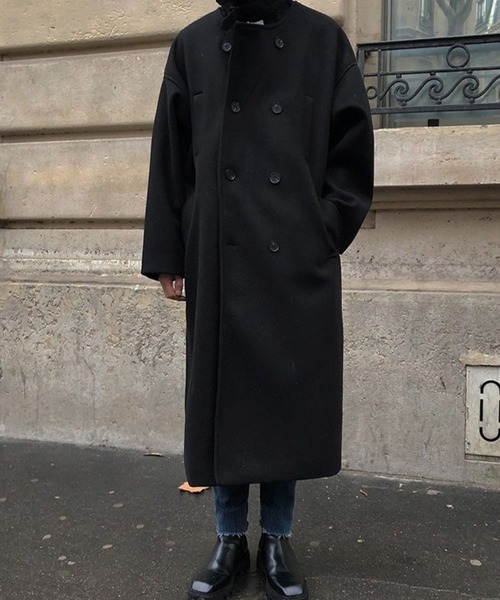 ASCLO（エジュクロ）の「ASCLO／ムスタンロングコート（ダウンジャケット/コート・メンズ・ベージュ/ブラック・22.5cm）」の8枚目の写真