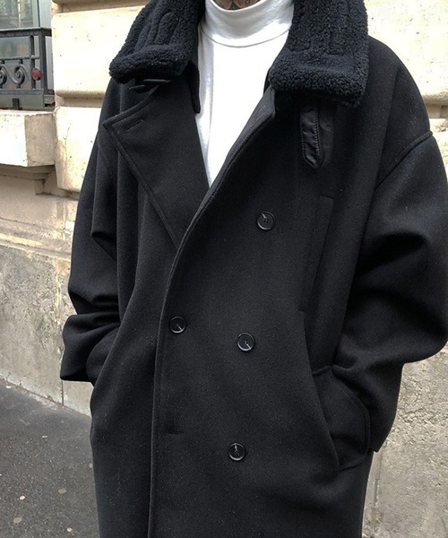 ASCLO（エジュクロ）の「ASCLO／ムスタンロングコート（ダウンジャケット/コート・メンズ・ベージュ/ブラック・22.5cm）」の10枚目の写真