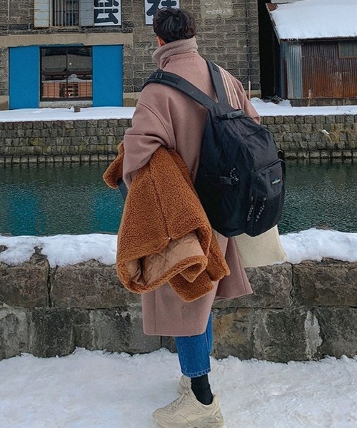 ASCLO（エジュクロ）の「ASCLO／ムスタンロングコート（ダウンジャケット/コート・メンズ・ベージュ/ブラック・22.5cm）」の15枚目の写真