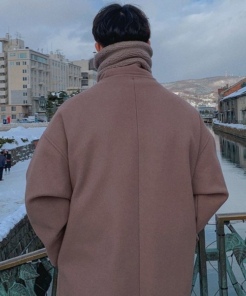 ASCLO（エジュクロ）の「ASCLO／ムスタンロングコート（ダウンジャケット/コート・メンズ・ベージュ/ブラック・22.5cm）」の18枚目の写真