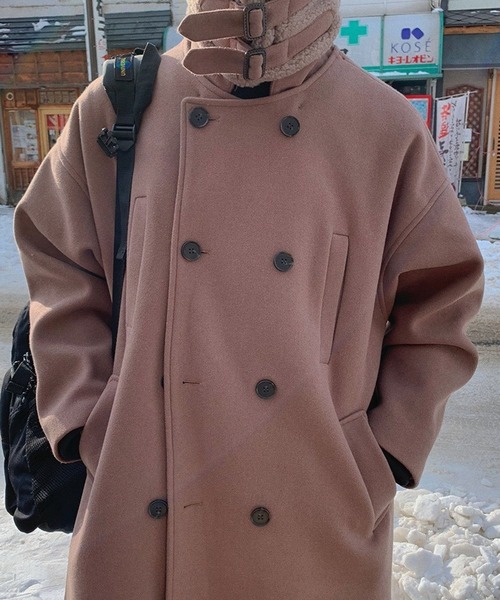 ASCLO（エジュクロ）の「ASCLO／ムスタンロングコート（ダウンジャケット/コート・メンズ・ベージュ/ブラック・22.5cm）」の19枚目の写真