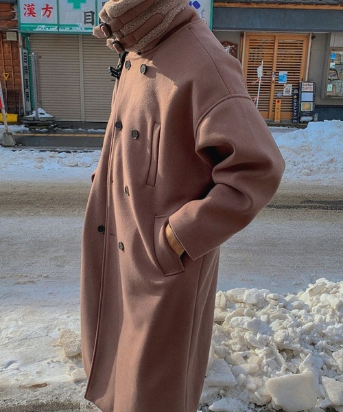 ASCLO（エジュクロ）の「ASCLO／ムスタンロングコート（ダウンジャケット/コート・メンズ・ベージュ/ブラック・22.5cm）」の20枚目の写真