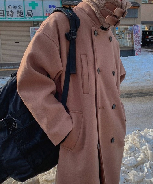 ASCLO（エジュクロ）の「ASCLO／ムスタンロングコート（ダウンジャケット/コート・メンズ・ベージュ/ブラック・22.5cm）」の22枚目の写真