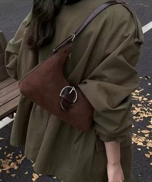 NuNuNa（ヌヌナ）の「【NuNuNa】2WAYスエードタッチ バックルショルダーバッグ/ハンドバッグ（ショルダーバッグ）」