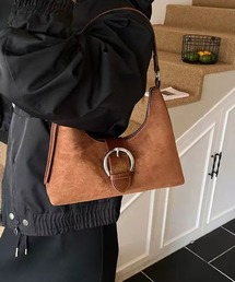 NuNuNa（ヌヌナ）の「【NuNuNa】2WAYスエードタッチ バックルショルダーバッグ/ハンドバッグ（ショルダーバッグ）」