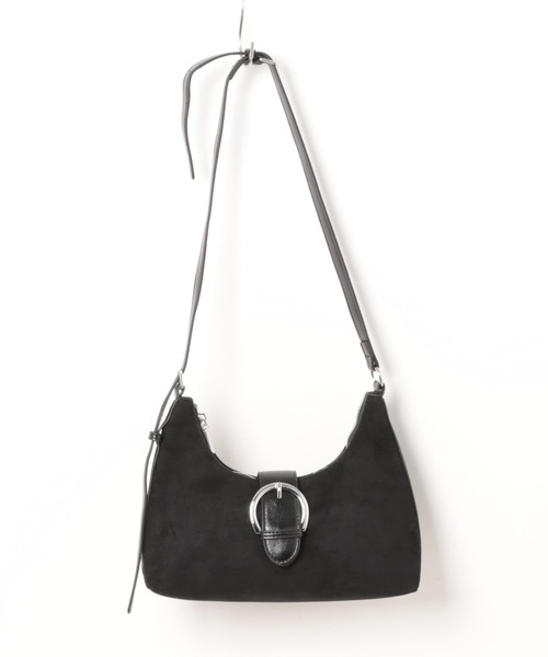 NuNuNa(ヌヌナ)の「【NuNuNa】2WAYスエードタッチ バックルショルダーバッグ/ハンドバッグ(ショルダーバッグ・レディース・ダークブラウン/ブラウン/レッド/ブラック・FREE)」の8枚目の写真