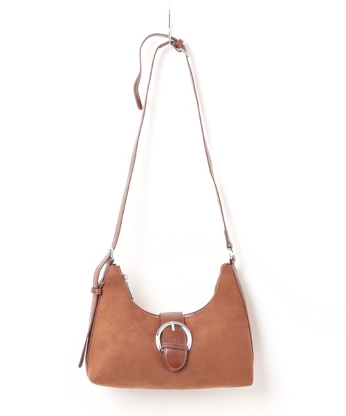 NuNuNa(ヌヌナ)の「【NuNuNa】2WAYスエードタッチ バックルショルダーバッグ/ハンドバッグ(ショルダーバッグ・レディース・ダークブラウン/ブラウン/レッド/ブラック・FREE)」の10枚目の写真