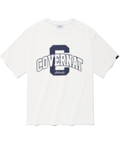 COVERNAT(カバーナット)の「アーチCロゴレイヤーティーシャツホワイト(Tシャツ/カットソー・レディース・その他・MEDIUM/LARGE/SMALL/X-LARGE)」の1枚目の写真