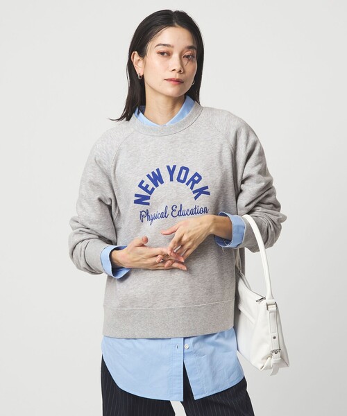 Champion（チャンピオン）の「【別注】＜Champion＞プリント スウェット プルオーバー（スウェット・レディース・グレー/ナチュラル/ブラック・FREE）」の3枚目の写真
