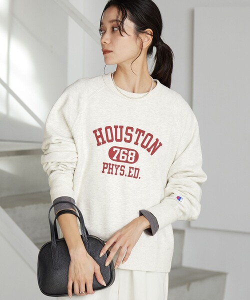 Champion（チャンピオン）の「【別注】＜Champion＞プリント スウェット プルオーバー（スウェット・レディース・グレー/ナチュラル/ブラック・FREE）」の19枚目の写真