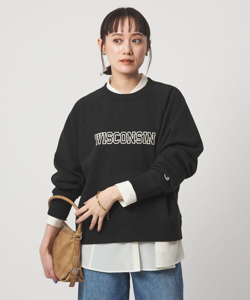 セール】【別注】＜Champion＞プリント スウェット プルオーバー