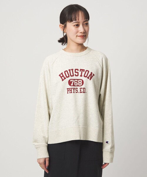 Champion（チャンピオン）の「【別注】＜Champion＞プリント スウェット プルオーバー（スウェット・レディース・グレー/ナチュラル/ブラック・FREE）」の6枚目の写真