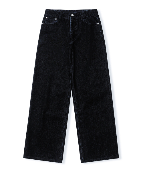 DECET WOMEN（デケット ウーマン）の「[ベルベットデニム]ヴェルヴェットワイドジーンズ DCWPT018BLACK（デニムパンツ・レディース・その他・MEDIUM/LARGE/X-SMALL/SMALL）」の8枚目の写真