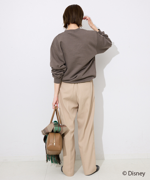 +81BRANCA(ハチイチブランカ)の「+81BRANCA/ハチイチブランカ SLOBE別注 ミッキースウェット(スウェット・レディース・ダークブルー/チョコ・FREE)」の22枚目の写真