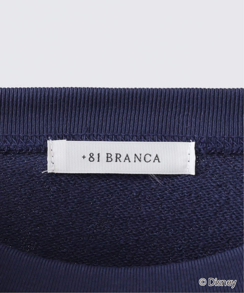 +81BRANCA(ハチイチブランカ)の「+81BRANCA/ハチイチブランカ SLOBE別注 ミッキースウェット(スウェット・レディース・ダークブルー/チョコ・FREE)」の17枚目の写真