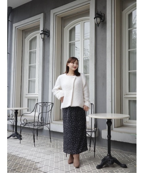 【正規品】新品未使用Elise Boucle Peplum Coat Elise Boucle Peplum Coat