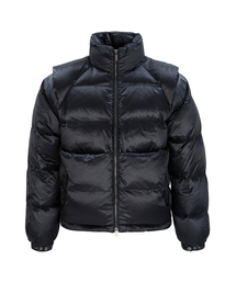 UNGIMMICK（アンジミック）の「3D-PANELLED PUFFER DOWN JACKET (NAVY)（ダウンジャケット/コート）」