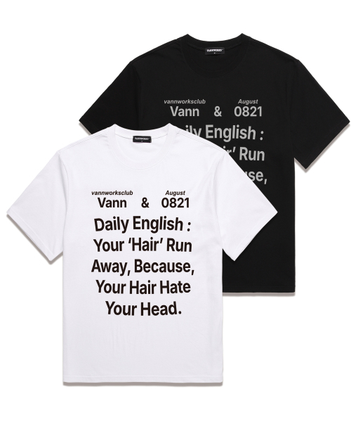 VANNWORKS(バンワークス)の「DAILY 0821 オーバーサイズ 半袖Tシャツ (VS0117) ブラック(Tシャツ/カットソー・レディース・その他・SMALL/MEDIUM/LARGE/X-LARGE/XX-LARGE)」の4枚目の写真
