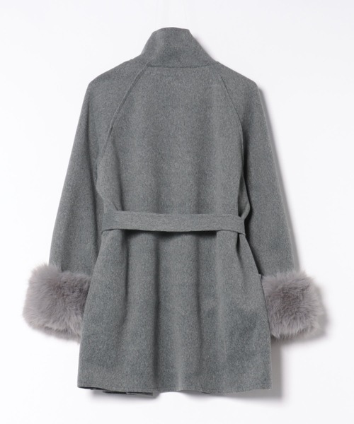 セール】【ベルト付き】エコファーチェスターコート（チェスターコート