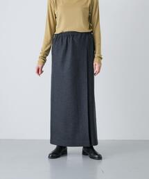 ウールカットストレートスカート