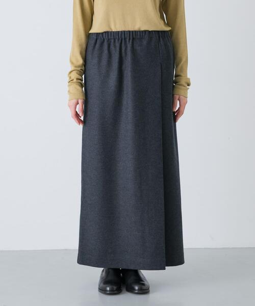 かぐれ(カグレ)の「ウールカットストレートスカート(スカート・レディース・ブラック/チャコールグレー・FREE)」の9枚目の写真