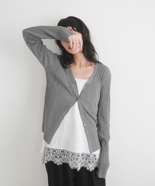 セール】レースサテンキャミ（キャミソール）｜LIAN（リアン）の