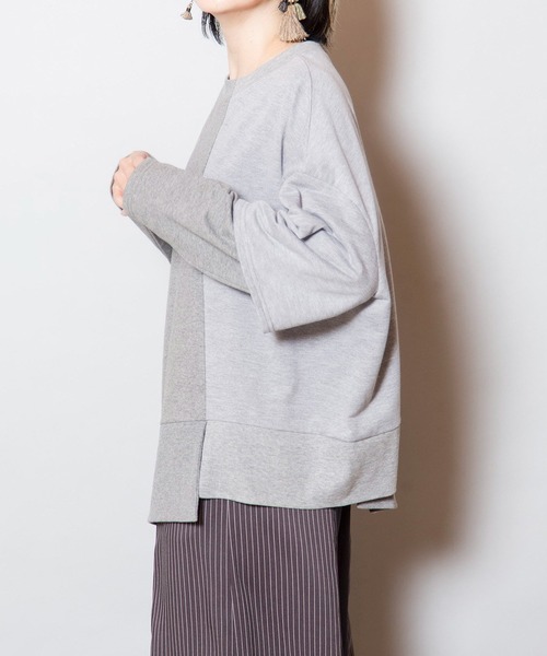 OSMOSIS（オズモーシス）の「切替プルオーバー（Tシャツ/カットソー・レディース・ブラック/グレー/ブルー・ONE SIZE）」の18枚目の写真