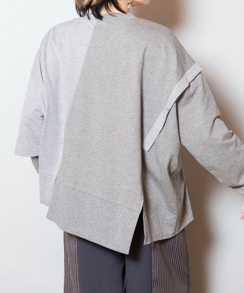 OSMOSIS（オズモーシス）の「切替プルオーバー（Tシャツ/カットソー・レディース・ブラック/グレー/ブルー・ONE SIZE）」の19枚目の写真