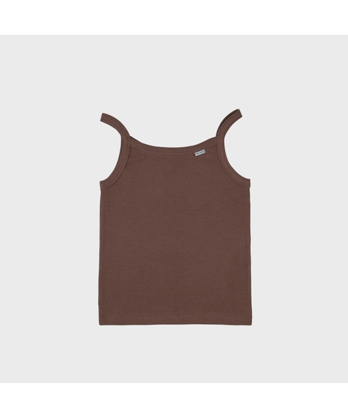 MMOGARDEN(エメモガーデン)の「daily sleeveless (6color)(Tシャツ/カットソー・レディース・ネイビー/グレー/イエロー/オレンジ/アイボリー/チョコ・FREE)」の4枚目の写真