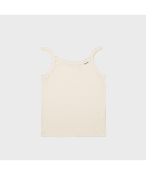 MMOGARDEN(エメモガーデン)の「daily sleeveless (6color)(Tシャツ/カットソー・レディース・ネイビー/グレー/イエロー/オレンジ/アイボリー/チョコ・FREE)」の2枚目の写真