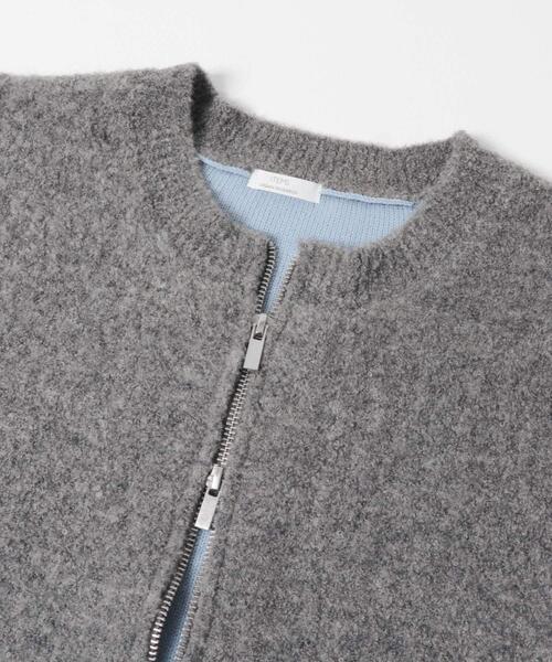 ITEMS URBANRESEARCH（アイテムズ アーバンリサーチ）の「ブークレジップショートカーディガン（カーディガン/ボレロ・レディース・グレー/ブラウン/レッド・FREE）」の11枚目の写真