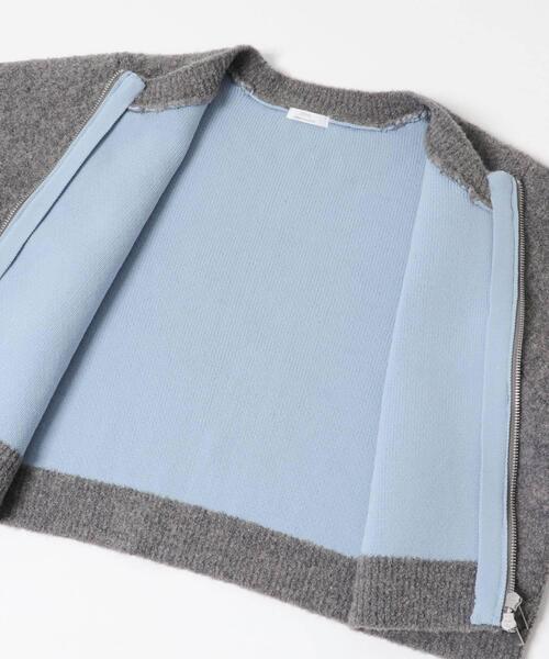 ITEMS URBANRESEARCH（アイテムズ アーバンリサーチ）の「ブークレジップショートカーディガン（カーディガン/ボレロ・レディース・グレー/ブラウン/レッド・FREE）」の12枚目の写真