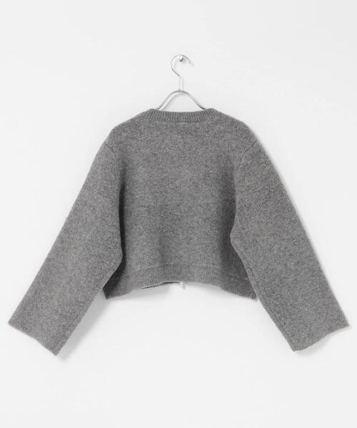 ITEMS URBANRESEARCH（アイテムズ アーバンリサーチ）の「ブークレジップショートカーディガン（カーディガン/ボレロ・レディース・グレー/ブラウン/レッド・FREE）」の13枚目の写真