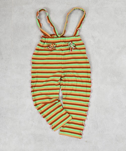 MARKEY'S(マーキーズ)の「パイルボーダーメロー2wayサロペット(サロペット/オーバーオール・キッズ・イエロー系その他/ピンク系その他/ライトグリーン・110/100/90/80/120)」の12枚目の写真