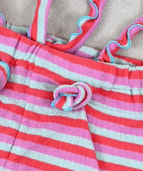 MARKEY'S(マーキーズ)の「パイルボーダーメロー2wayサロペット(サロペット/オーバーオール・キッズ・イエロー系その他/ピンク系その他/ライトグリーン・110/100/90/80/120)」の16枚目の写真