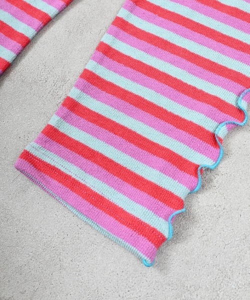 MARKEY'S(マーキーズ)の「パイルボーダーメロー2wayサロペット(サロペット/オーバーオール・キッズ・イエロー系その他/ピンク系その他/ライトグリーン・110/100/90/80/120)」の19枚目の写真